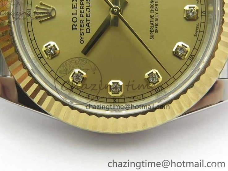 MiroTime 0517 DateJust 41 126333 SS YG ARF 1:1 Best Edition 904L Steel YG Diamonds Dial on Jubilee Bracelet A Packable 3221